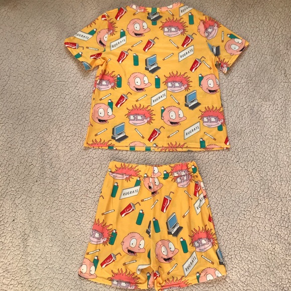 Handmade Yellow Rugrats Cartoon Two Piece Set - Picture 4 of 6